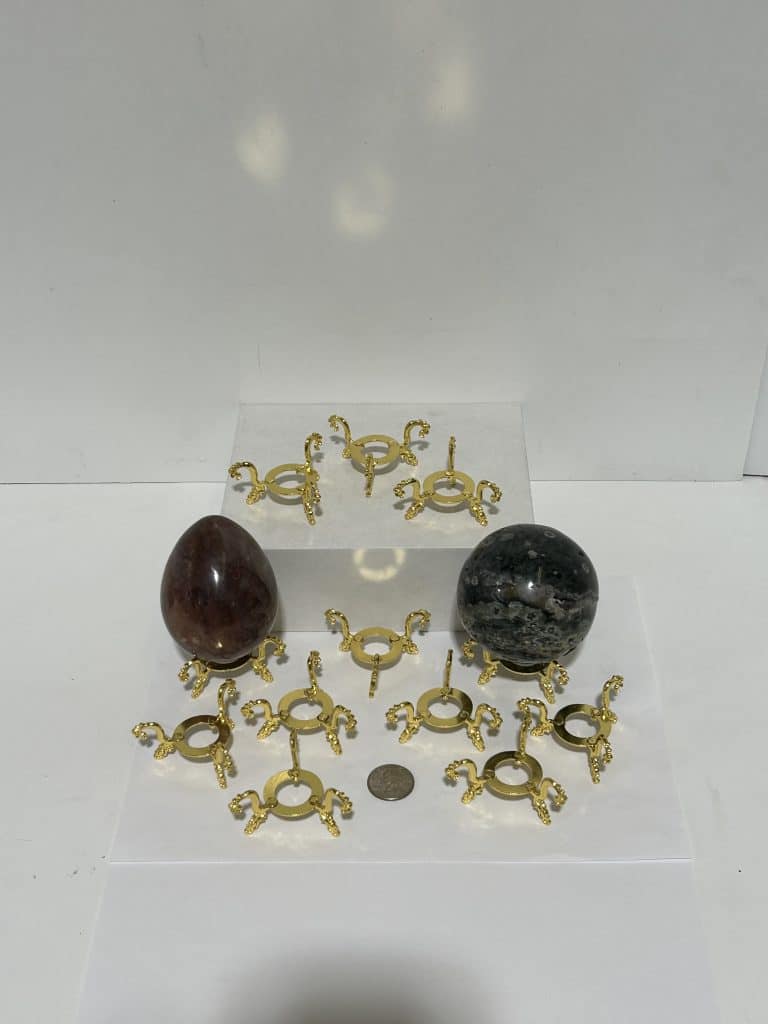 12 Piece  Gold Metal Stand Display